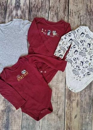 Набор бодиков для мальчика или девочки, на 1-2роки, h&amp;m, george