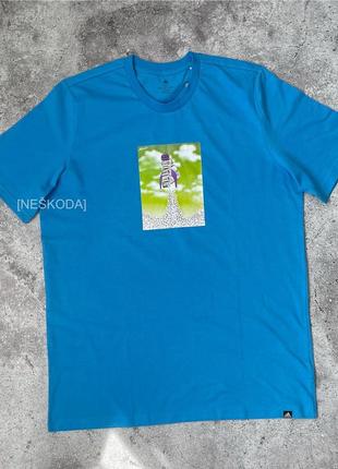 Чоловіча футболка adidas boost rocket graphic tee blue hk6760