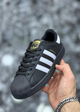 Кроссовки adidas superstar черные