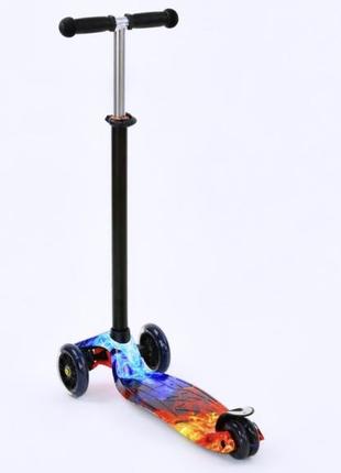 Самокат best scooter maxi з підсвіткою колес4 фото
