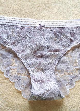 Новые бежевые светло коричневые кружевные италия трусики слипы хл/xl/14/42/50 intimissimi
