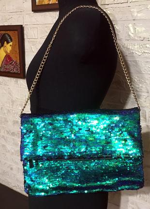 Сумка двосторонні паєтки хамелеон
