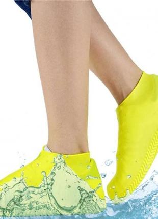 Силіконові бахіли waterproof silicone cover shoe l (40-44)4 фото