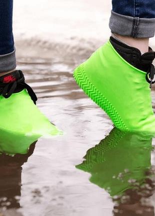 Силіконові бахіли waterproof silicone cover shoe l (40-44)6 фото