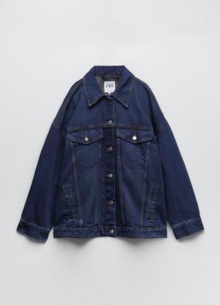 Джинсова куртка сорочка-рубашка вітровка s m l zara