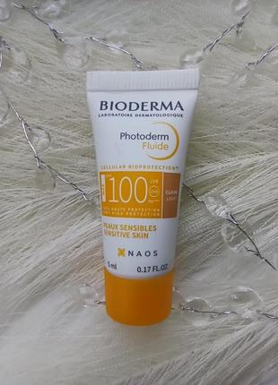 👒bioderma photoderm fluide max spf100+ солнцезащитный флюид для лица с тонирующим эффектом2 фото