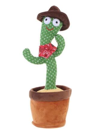 Плюшева іграшка танцюючий кактус dancing cactus, повторює звуки