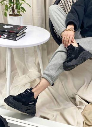 Balenciaga triple s clear black2 фото