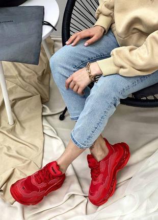 Balenciaga triple s red2 фото