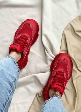 Balenciaga triple s red3 фото