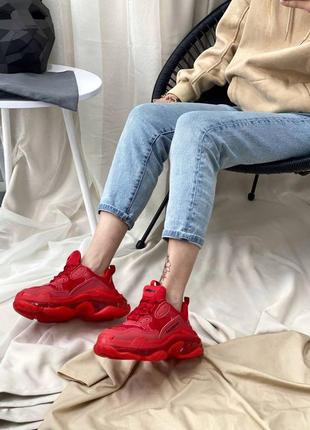 Balenciaga triple s red5 фото