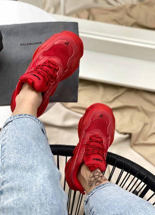 Balenciaga triple s red9 фото