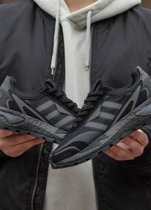 Кроссовки мужские серые адидас adidas retropy p9 all black6 фото