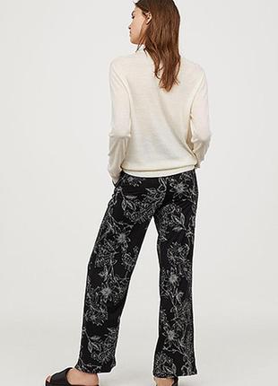 Оригінальні широкі трикотажні штани від бренду h&m 0583532004 розм. м2 фото