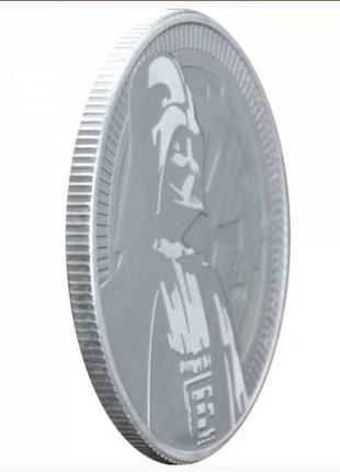 Срібна монета 1oz дарт вейдер "зоряні війни" 2 долари 2...3 фото