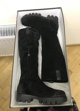 Замшевые сапоги julie dee