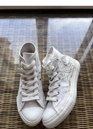 Кеды converse all star высокие белые оригинальные