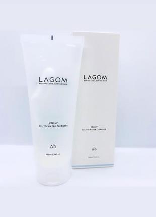 Гель для ранкового вмивання lagom cellup gel to water cleanser 221 фото