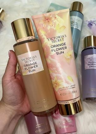 Парфюмированный спрей / лосьон victoria’s secret orange flower sun (можно покупать набором и отдельно)