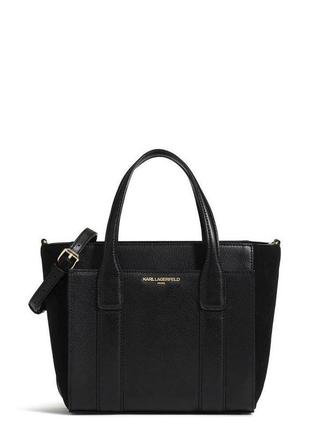 Сумка шкіряна karl lagerfeld paris leather satchel bag lh8dm683 оригінал