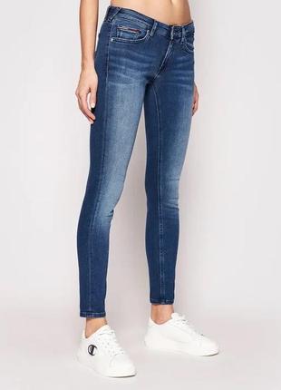 Tommy jeans джинсы sophie dw0dw09214 голубые skinny fit3 фото