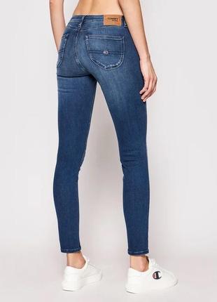 Tommy jeans джинсы sophie dw0dw09214 голубые skinny fit5 фото