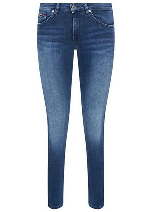 Tommy jeans джинсы sophie dw0dw09214 голубые skinny fit7 фото