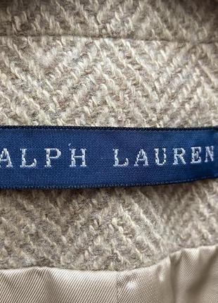 Ralph lauren бежевий блейзер, жакет із шерсті та шовку. розмір м3 фото