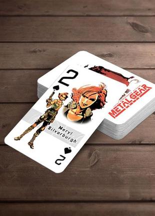 Карти гральні покерні metal gear solid метал гир3 фото