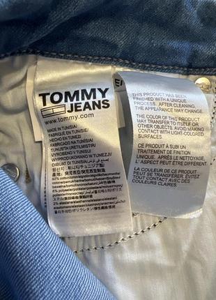 Tommy jeans джинсы sophie dw0dw09214 голубые skinny fit8 фото