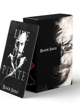 Карти гральні покерні чорні вітрила - black sails