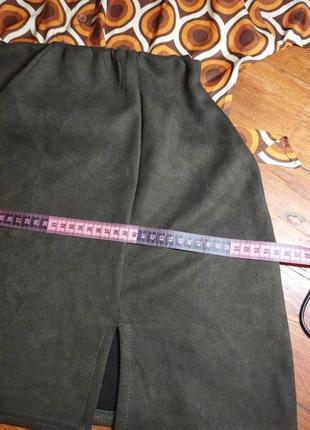 ✨ юбка мини замшевая✨состояние превосходное ✨ оформление безопасной оплаты4 фото
