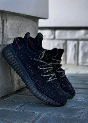 Yeezy boost 350 v2 black reflective2 фото