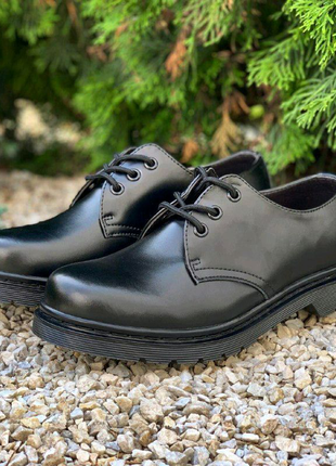 Dr. martens 1461 mono black2 фото