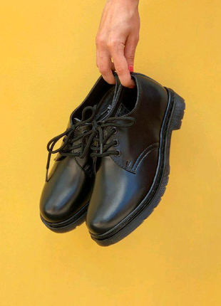 Dr. martens 1461 mono black5 фото