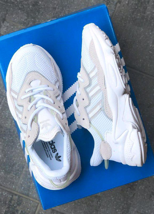 Adidas ozweego white brown3 фото