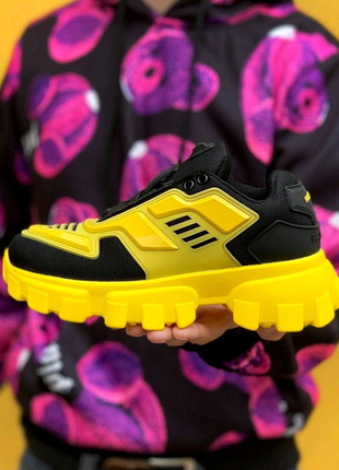 Кросівки sneakers black yellow-black