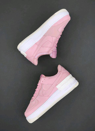 Nike air force 1 shadow pink/white2 фото