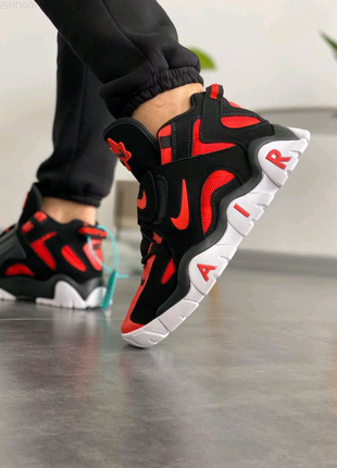 Nike air barrage mid qs university red black white7 фото