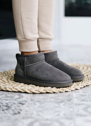 Уггі сірі ugg ultra mini gray