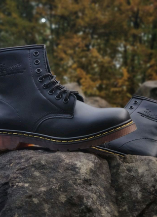 Черевики 36-41 dr. martens 1460 black (хутро)