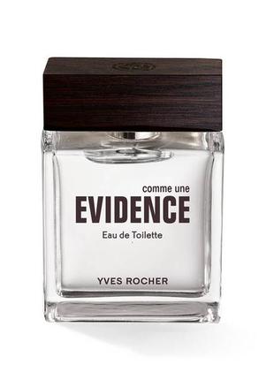 Мужская туалетная вода ив роше 50мл comme une evidence yves rocher