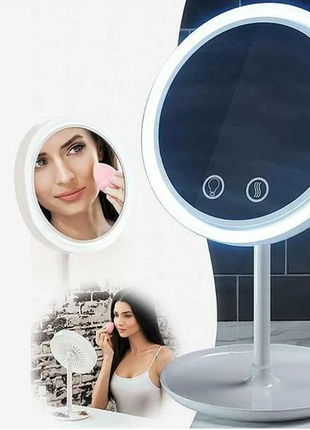 Дзеркало з підсвічуванням і вентилятором beauty breeze mirror3 фото