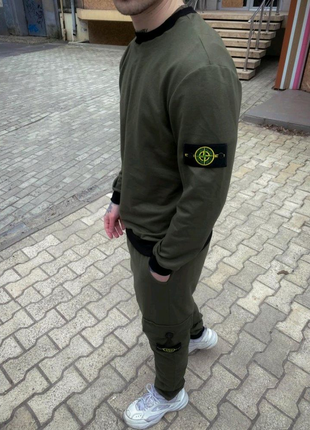 Костюм хаки stone island2 фото