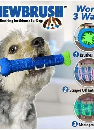 Щітка для зубів собак chewbrush dog dummy bone