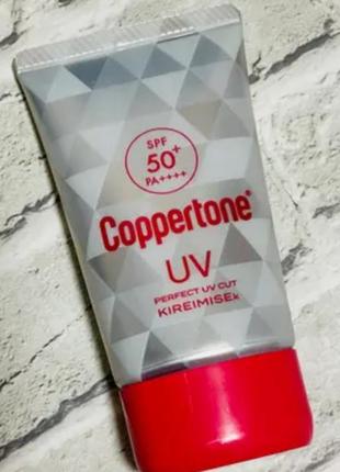 Крем-гель сонцезахисний світловідбиваючий spf 50 pa++++ coppertone kireimise, японія