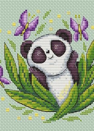 Авторская схема для вышивания крестиком "панда" №20073 фото