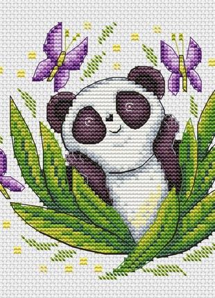 Авторская схема для вышивания крестиком "панда" №20072 фото