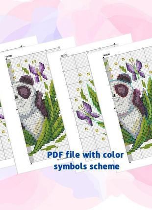 Схема веселих панд  для вишивання хрестиком cn-2114-pdf8 фото