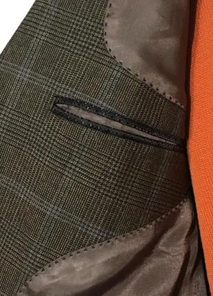 Шикарный пиджак шерстяной licona в английскую клетку9 фото